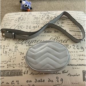 Grey Fanny pack belt bag